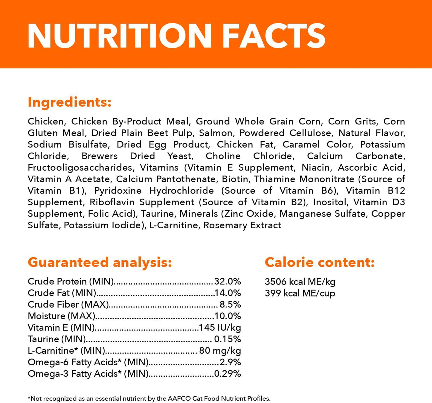 Proactive Health Adult Hairball Care Dry Cat Food with Chicken and Salmon, 7 Lb. Bag