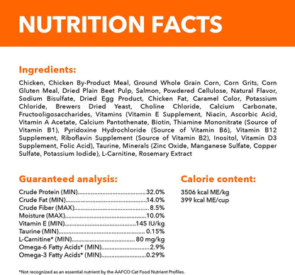 Proactive Health Adult Hairball Care Dry Cat Food with Chicken and Salmon, 7 Lb. Bag