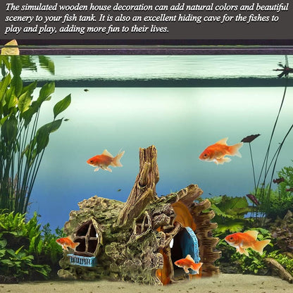 Fish Tank Decorations Betta House Hide Cave Aquarium Ornament Small and Medium Fish Accessories Fish Resin Toys Hideouts Aquarium Backgrounds