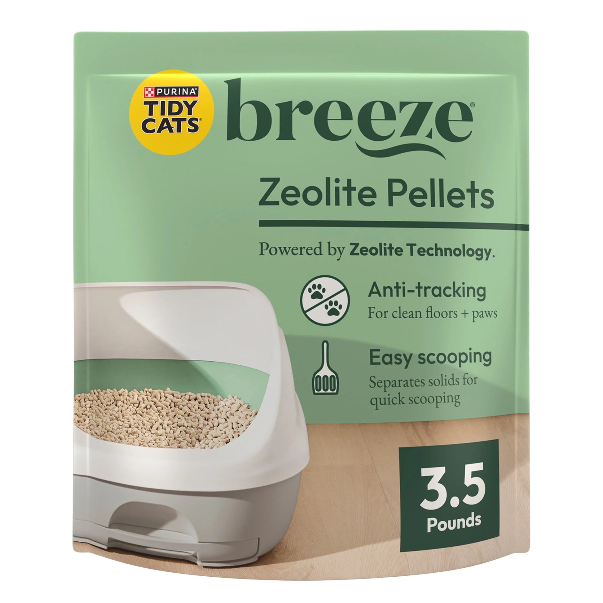 Purina  Breeze Unscented 99.9 Percent Dust Free, Multi Cat, Zeolite Pellet Cat Litter Refill